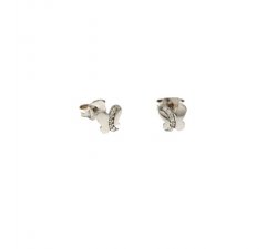 White Gold Butterfly Earrings 803321716581