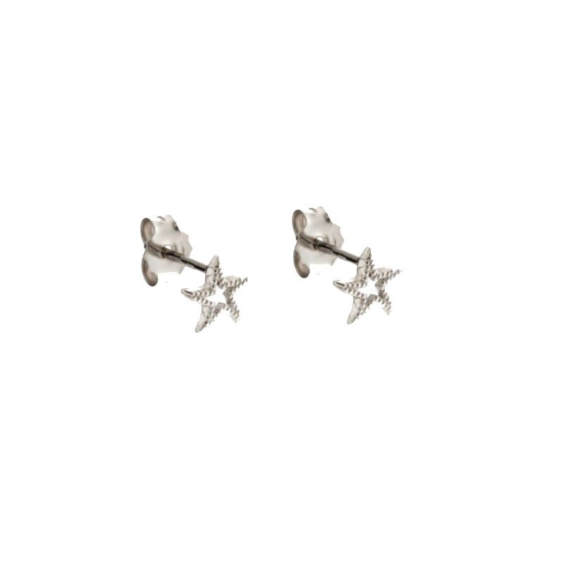 Starfish White Gold Woman Earrings 803321730750