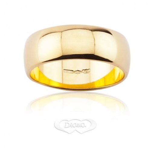 DIANA Wedding Band Mantua Yellow Gold 7 mm