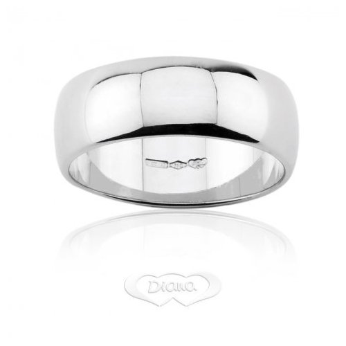 Wedding band DIANA Mantuan White gold 7 mm