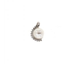 White gold pendant with pearl 803321712766