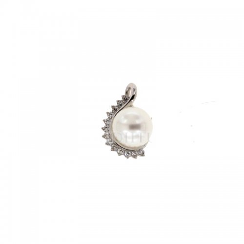 White gold pendant with pearl 803321712766