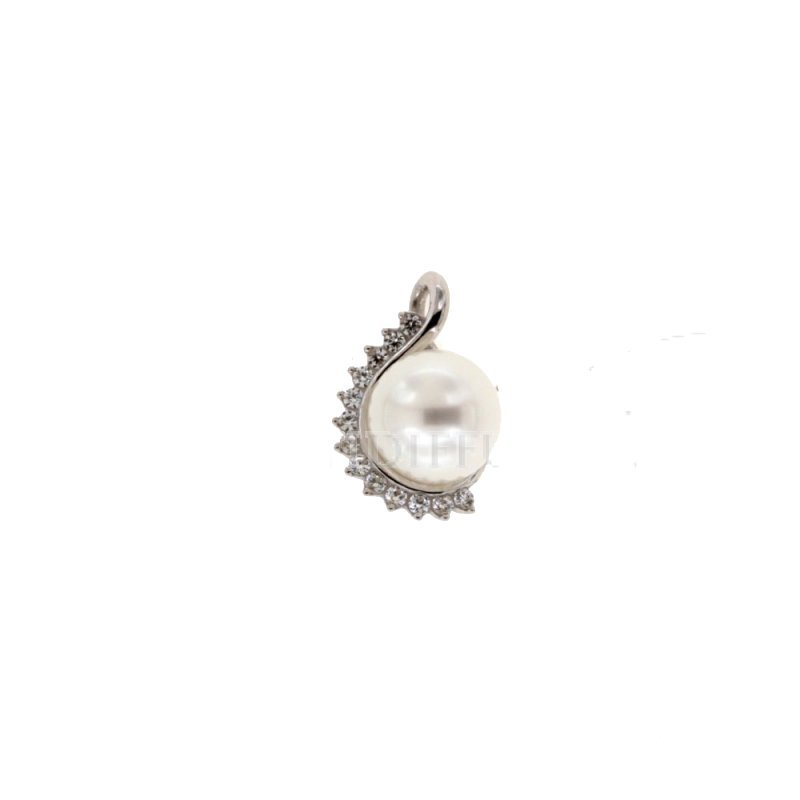 White gold pendant with pearl 803321712766