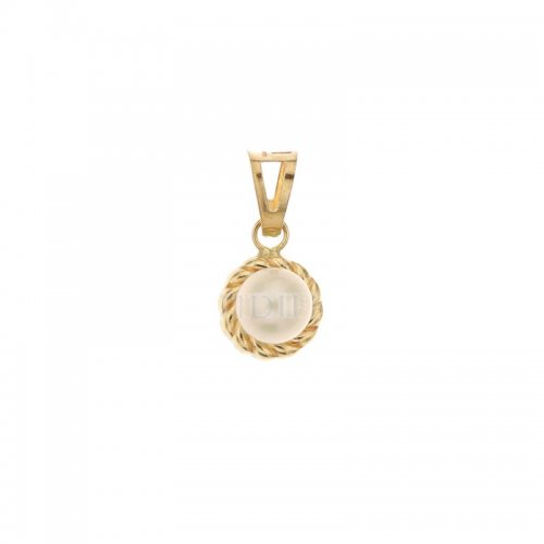 Yellow gold pendant with pearl 803321734331