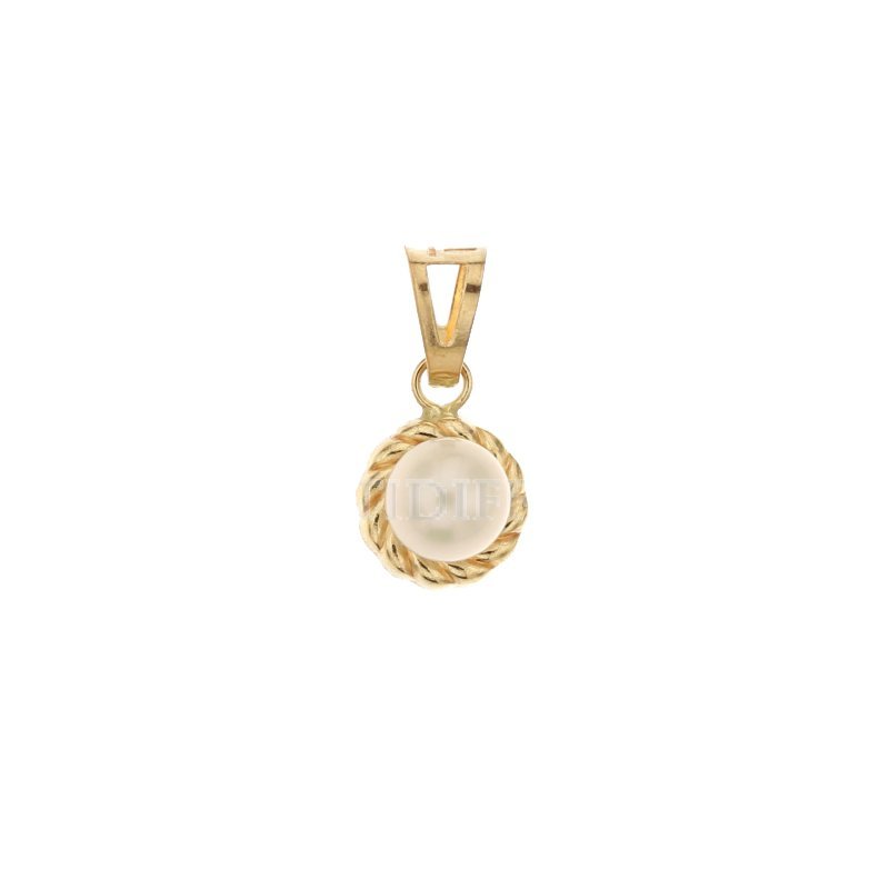 Yellow gold pendant with pearl 803321734331