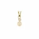 Yellow gold pendant with pearl 803321734333