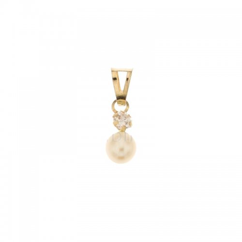 Yellow gold pendant with pearl 803321734333