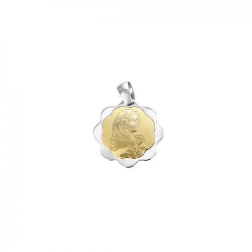 Pendant Madonna yellow and white gold 803321714881