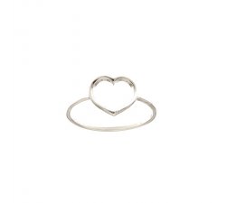 Anello Cuore Donna Oro Bianco 803321734407