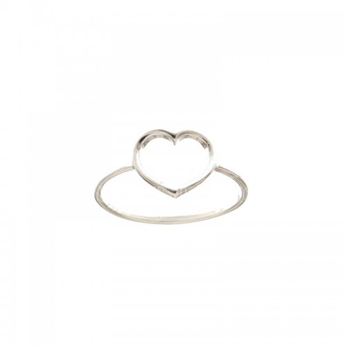 Anello Cuore Donna Oro Bianco 803321734407