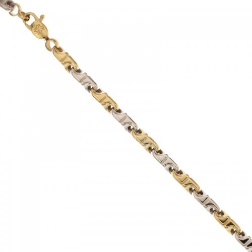 Bracciale Uomo in Oro Giallo e Bianco 803321734701