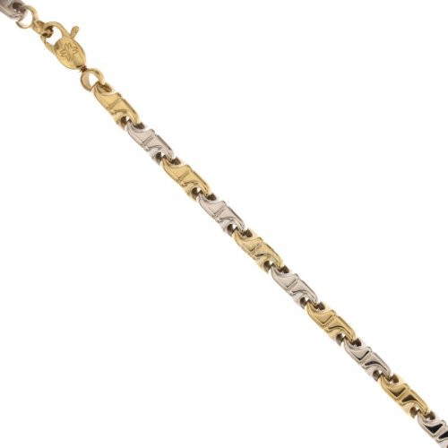 Men's Bracelet in Yellow and White Gold 803321734701