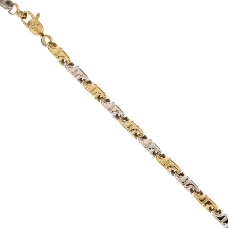Men's Bracelet in Yellow and White Gold 803321734701