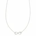 Necklace with Infinity Woman in White Gold 803321712755