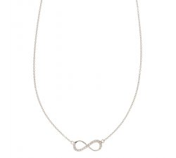 Necklace with Infinity Woman in White Gold 803321712755