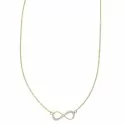 Woman's Infinity Necklace in Yellow Gold 803321712754