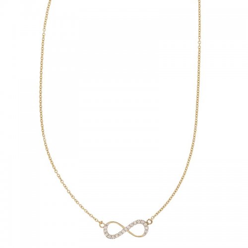 Woman's Infinity Necklace in Yellow Gold 803321712754