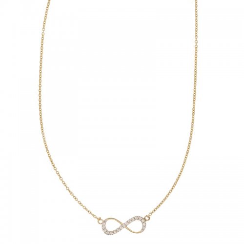 Halskette mit Infinity Frau in Gelbgold 803321712754