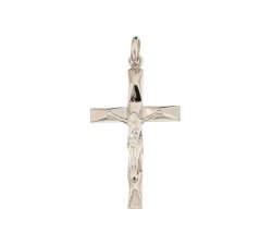 White Gold Men's Cross 803321714356