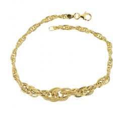 Yellow gold women's bracelet 803321729082