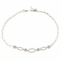 Semi-rigid women's bracelet in white gold 803321727349