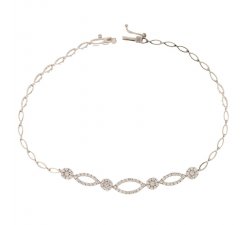 Bracciale semirigido donna in oro bianco 803321727349