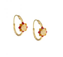 Sun girl earrings in Yellow Gold 803321716803