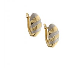 Woman Earrings in White and Yellow Gold 803321728246
