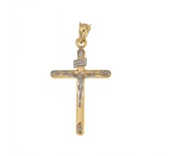 Cross in Yellow and White Gold 803321728410