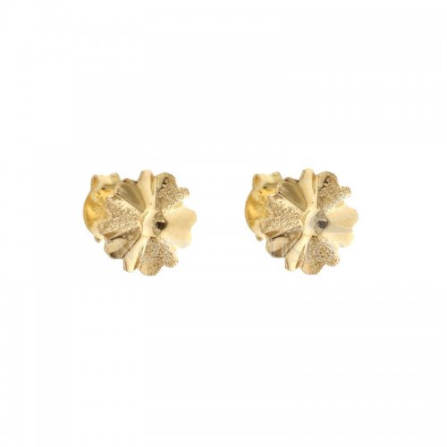 Damen Ohrringe in Gelbgold Blume 803321703640