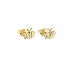 Yellow Gold Butterfly Earrings 803321715550