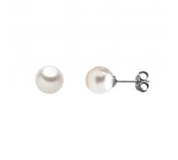 Pearl Woman Earrings in White Gold 803321708052