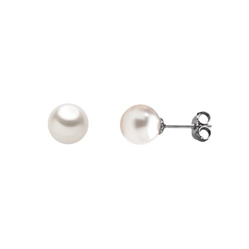 Pearl Woman Earrings in White Gold 803321708052