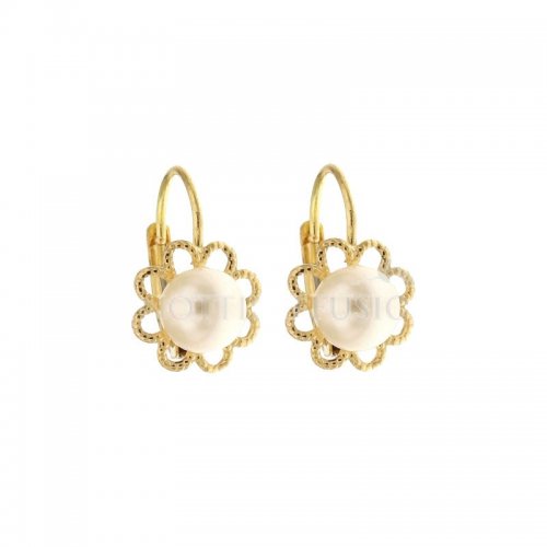 Pearl Woman Earrings in Yellow Gold 803321715895