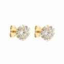 Women's Point Light Earrings in Yellow Gold 803321715955