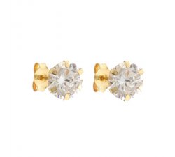 Women's Point Light Earrings in Yellow Gold 803321715955