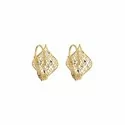 Woman Earrings in Yellow and White Gold 803321734595