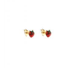 Strawberry girl earrings in Yellow Gold 803321716631