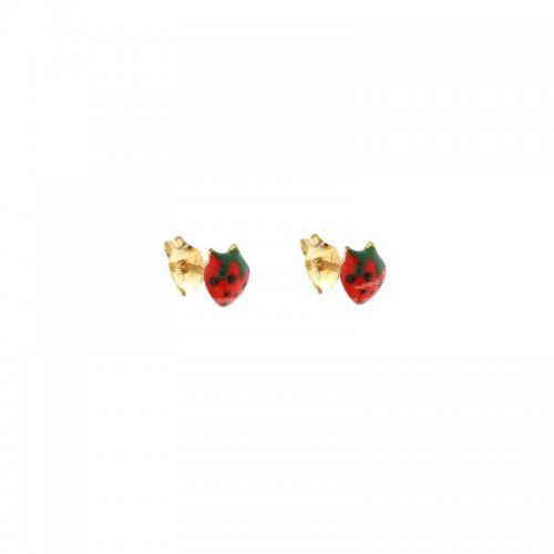 Strawberry girl earrings in Yellow Gold 803321716631