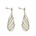 Women's Long Earrings in White Gold 803321736179