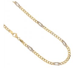 Yellow and White Gold Men's Necklace 803321717661