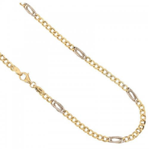 Yellow and White Gold Men's Necklace 803321717661