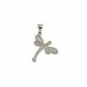 Dragonfly pendant white gold 803321728543