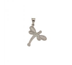 Dragonfly pendant white gold 803321728543