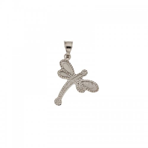 Dragonfly pendant white gold 803321728543