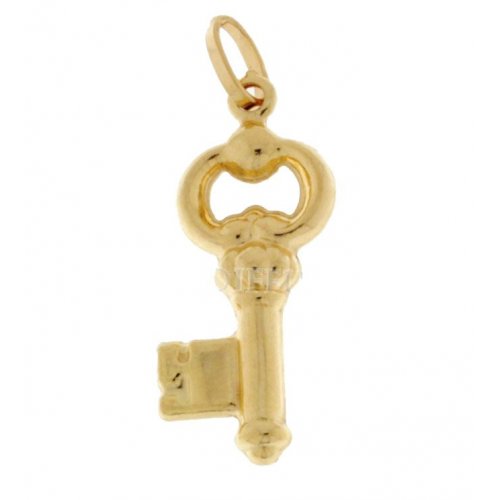 Yellow gold key pendant 803321702066