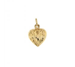 Yellow gold heart pendant 803321711666