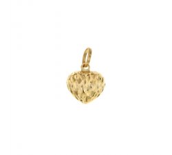 Yellow gold heart pendant 803321730702