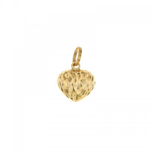 Yellow gold heart pendant 803321730702