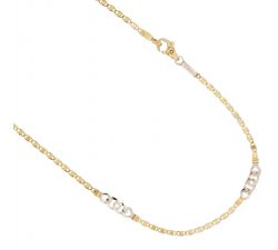 Yellow and White Gold Men's Necklace 803321735552
